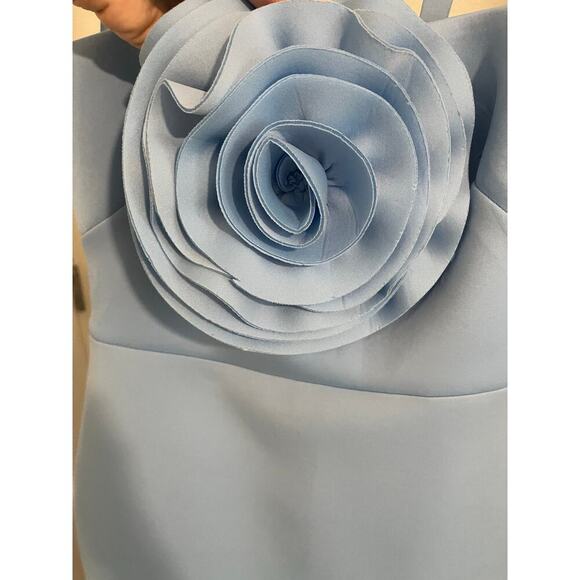 ELIZA J Rose Sleeveless Scuba Gown In Light Blue - Picture 6 of 6